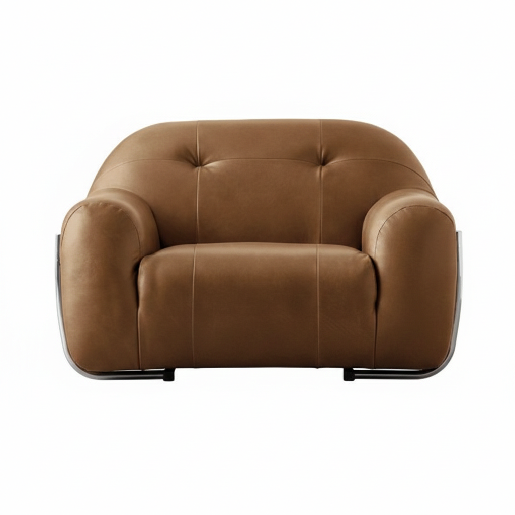 Tobacco Leather Lounge Chair