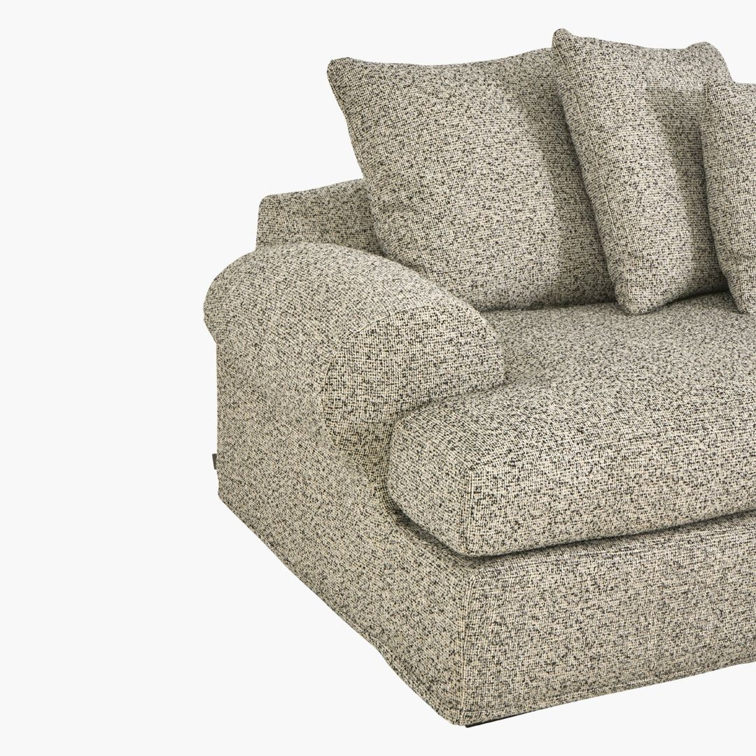 4-Seater Fabric Sofa - Image 3