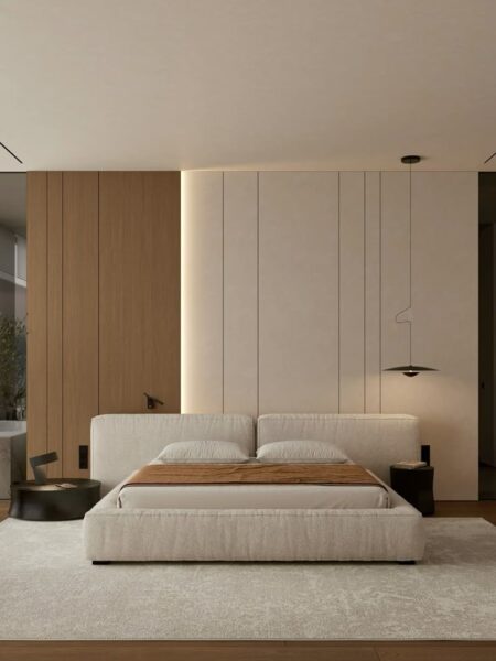Modern Milan Fabric Bed