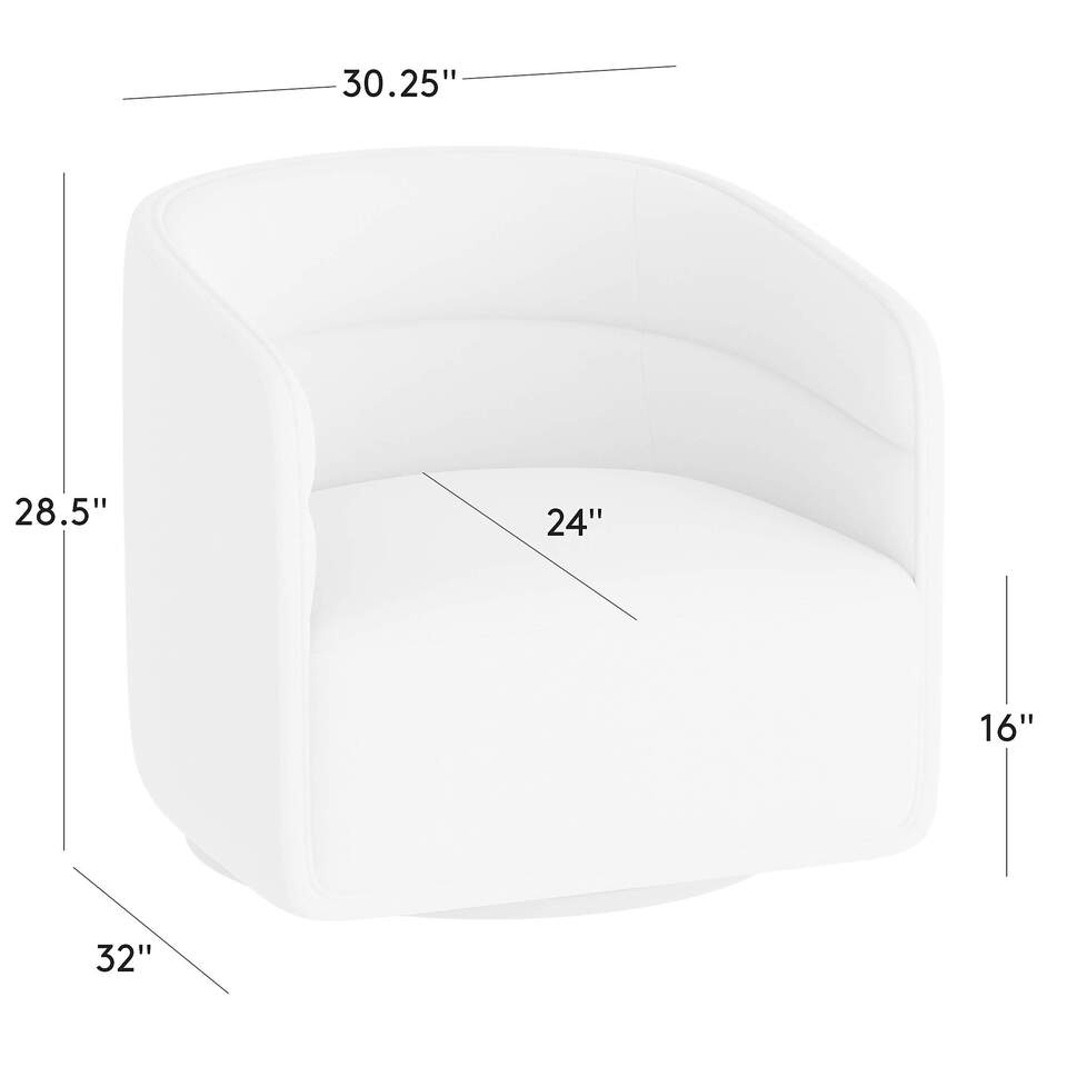 Tufted Accent Swivel Chair - Image 5