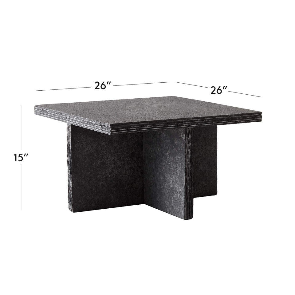 Black Limestone Coffee Table - Image 2